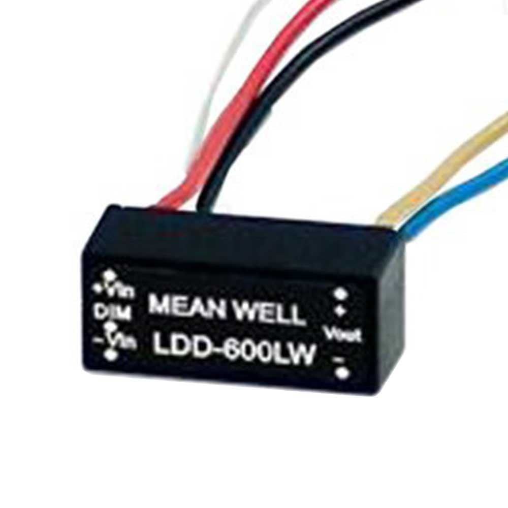 LDB-600LW Mean Well LDB Buck-Boost 600mA CC DC Wired LED Driver 