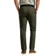 thumbnail image 4 of Rexolia Men's Stretch Straight Fit Twill Pants Flat Front Belt Loops Casual Work Golf Army Green L, 4 of 5