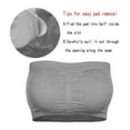 thumbnail image 7 of TYGHBN Bandeau Top Padded Bra Strapless Double Removable Size Stretchy Plus Women Women Bandeau Bra Organizer for Drawer Tube Top with Sleeves Tube Tops for Women Pack Glitter Tube Top Strapless Bra, 7 of 7