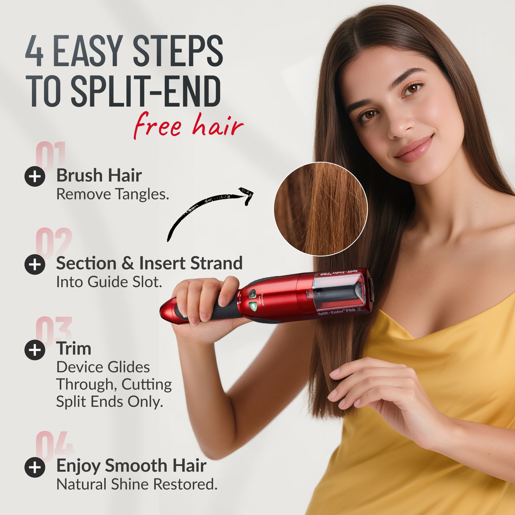 Split-Ender Pro 2, Automatic Split End Hair Trimmer