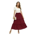 thumbnail image 3 of EFINNY Women's Long Skirt Large Pendulum Pleated Loose Dress, 3 of 6