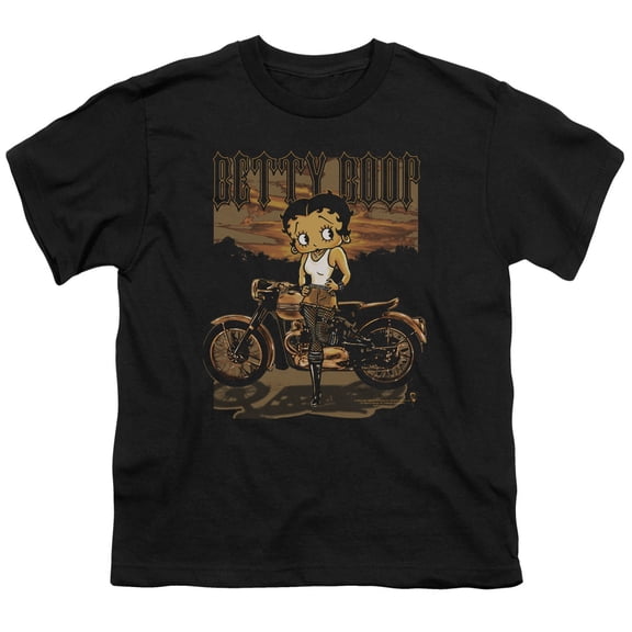 Betty Boop - Rebel Rider - Youth Short Sleeve Shirt - X-Large