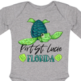 thumbnail image 4 of Inktastic Port St. Lucie, Florida Happy Sea Turtle Boys or Girls Long Sleeve Baby Bodysuit, 4 of 5