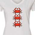thumbnail image 4 of Inktastic Crab Lover Women's V-Neck T-Shirt, 4 of 5