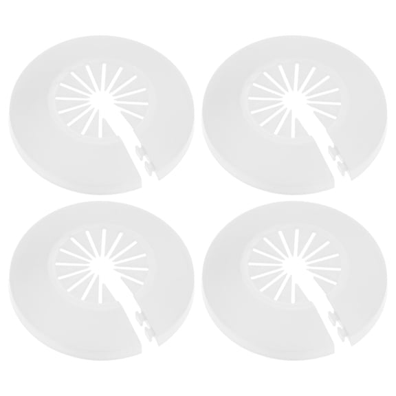 4-Pack Pipe Cover Decoration for 14mm-28mm Flange Water Pipe [White]
