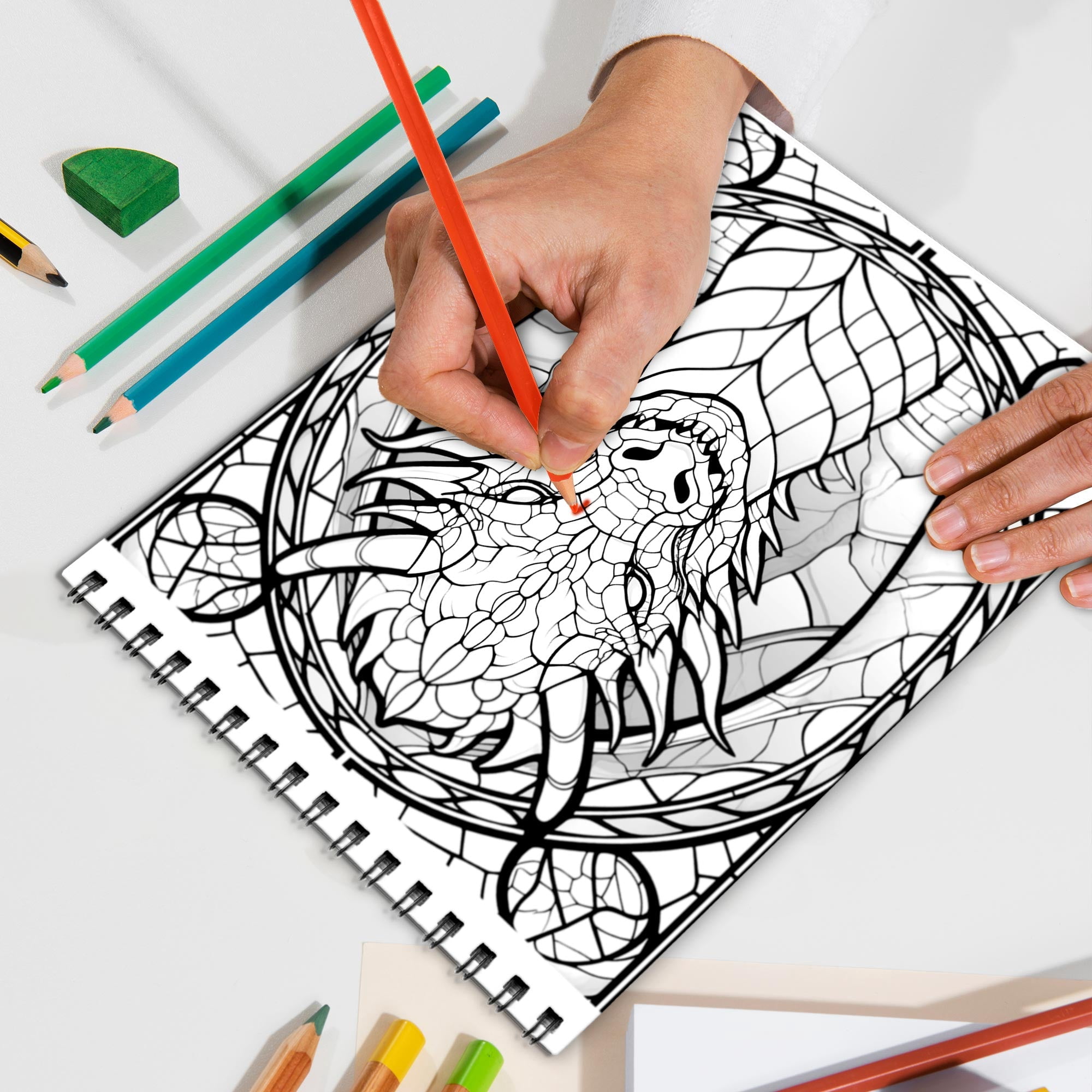 TPLHOUSE Xmas Cutie Coloring Book Spiral Bound for Adult, Premium Cover