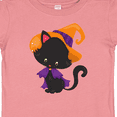 thumbnail image 4 of Inktastic Black Cat, Cat Wearing Witch Hat, Halloween Boys or Girls Baby T-Shirt, 4 of 5