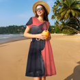 thumbnail image 4 of Balery Cute Black Kitten Cartoon Vestidos sueltos de manga corta para mujer, vestidos de verano 2025, vestidos casuales de corte A con vuelo., 4 of 6