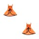 thumbnail image 2 of Greeniant Halloween Mascotas Capa Fiesta Festival Capa decorativa Ajustable Vestir Traje Manto Fotografía Ropa Naranja S Naranja S 2Conjunto, 2 of 6
