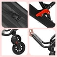 thumbnail image 5 of Tereitr Ultra Lightweight Foldable Transport Wheelchair for Adults, Aluminum Alloy Frame with Flip Up Armrests, Portable Travel Wheelchair with Storage Bag, 286 lbs Capacity, 5 of 9