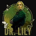 thumbnail image 2 of Junior's Jungle Cruise Dr. Lily Portrait Racerback Tank Top Black X Large, 2 of 5