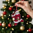 thumbnail image 2 of ViciArt Santa Baseball Christmas Ornament – Sports Themed Holiday Tree Hanging Decoration, 2 of 4