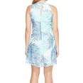 thumbnail image 2 of Calvin Klein Women's Printed Trapeze Dress, Seaglass Multi, 2, 2 of 3