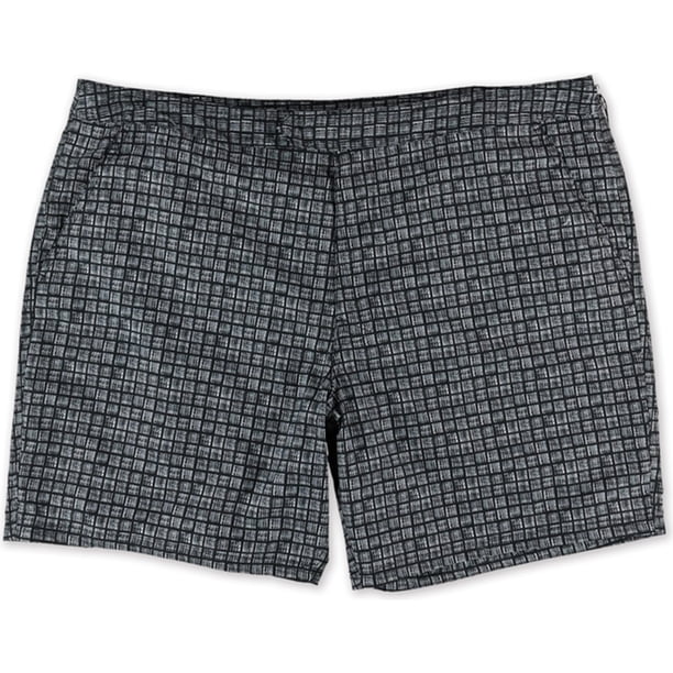 Marc Anthony Mens Slim-Fit Mini Print Swim Bottom Trunks, Negro, 40