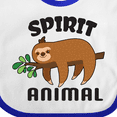 thumbnail image 4 of Inktastic My Spirit Animal is a Sloth with Sloth Illustration Boys or Girls Baby Bib, 4 of 4