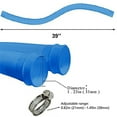thumbnail image 4 of Darzheoy 1.25" Pool Hose for Above Ground Pools, Pool Pump Replacement Hoses, Replacement Pool Hoses with Metal Clamps, 39" Long Filter Pump Hose, 4 of 7