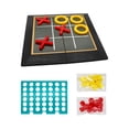 thumbnail image 3 of Juego de mesa 2 en 1 plegable, 4 en raya, juego de , juguete de escritorio, portátil, ligero, juego de estrategia familiar para niños, 3 of 9