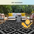 thumbnail image 3 of Alfombra de exterior Favoyard, 244 x 305 cm, impermeable y reversible, 3 of 6