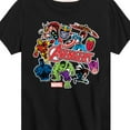 thumbnail image 3 of Marvel The Avengers - Stickers Style - Toddler And Youth Short Sleeve Graphic T-Shirt, 3 of 5