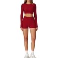 thumbnail image 2 of Conjuntos de entrenamiento for mujer, 2 piezas, sujetador deportivo, camiseta sin mangas, polainas de cintura alta, gimnasio, Yoga, ropa activa, Top de entrenamiento for mujer, 2 of 4