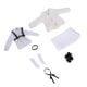 thumbnail image 4 of Conjunto de uniforme escolar elegante para figuras de acción femeninas de 6" - Atuendo de moda para Blanco, 4 of 9