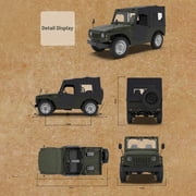 C-84 1:10 Scale RC Rock Crawler with Metal Chassis & LED Lights, 2.4G 4WD Off-Road RC Truck with Magnetic Doors & 370 Motor for Adults Hobbyists - RTR