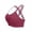Hot Pink, variant on Fewfanhot Women's Medium Support Cross-Back Sports Bra, Mesh Panel Breathable Workout Bra, Crisscross Strap Yoga & Gym Top, Black, L