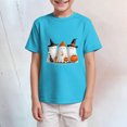 thumbnail image 4 of Xyant Halloween Shirts Boys Girls Short Sleeve Crew Neck Tshirts Kids Toddler Pumpkin/Ghost Bowknot Tees Tops Boys Girls Halloween Tshirt,Size 2-14 Years, 4 of 6