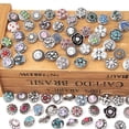 thumbnail image 2 of EeaseMX 12 botones a presión de 12 mm con incrustaciones de piedras preciosas para manualidades (estilo mixto), 2 of 7