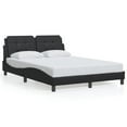 thumbnail image 3 of vidaXL Bed Frame with Headboard Base Mattress Bedroom Furniture Faux Leather, 3 of 10