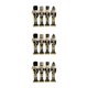 thumbnail image 1 of Cascanueces soldado Kearding 4 piezas artesanía exquisita coleccionable Oro negro, 1 of 6
