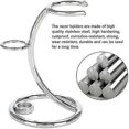 thumbnail image 3 of Portable Razor And Brush Stand, Stainless Steel Shaving Stand For Men (silver), 3 of 5