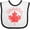 White and Black, variant on Inktastic Canada Maple Leaf Boys or Girls Baby Bib
