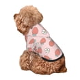 thumbnail image 5 of Honeii Strawberry And Flowers Print Small Dog Hoodies Pet Hooded Sweatshirts Fall Winter Puppy Cat Sweaters Warm Clothes for Small Dogs Outfits Costume-Small, 5 of 7