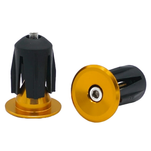 Yoone 2Pcs Aluminum Alloy Lightweight Rust-Proof Wear-resistant Handlebar End Plugs for Road Bike