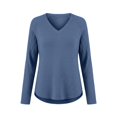 thumbnail image 5 of Breezora Chandail à Col Rond pour Femmes à Manches Longues Automne 2025 Tendance Grande Taille pour la Mode Quotidienne taille P Bleu, 5 of 5