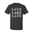 thumbnail image 2 of Wild Bobby, Anchor Wheels Love Lake Life, Men Graphic Tee, Charcoal, X-Large, 2 of 4