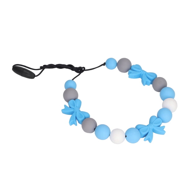 Collar de Dentición ANGGREK de Silicona Masticable con Cuentas para bebé