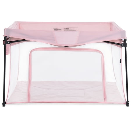 UPC: 0810063665234 | Dream on Me Ziggy Unisex Square Playpen  Pink