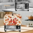 thumbnail image 5 of FOR U DESIGNS Cardinal Maple Leaf Print Microwave Oven Dust Cover All-Season Machine Protector Decorative Dustproof Toaster Oven Covers (20.9" W x 15.7" D x 12.4" H)-L, 5 of 8