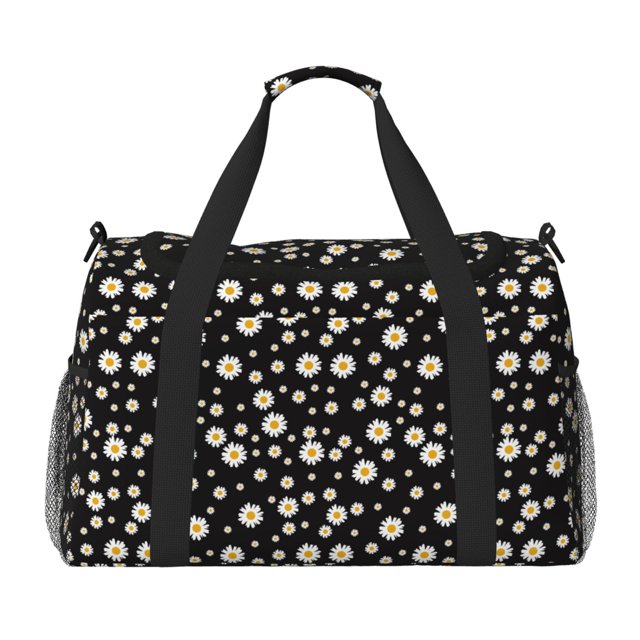 Disketp Daisy Bolsa de Viaje Tipo Duffle, Bolso de Mano para Fin de Semana para Mujer, Bolsa de Gimnasio Ligera para Hombre, Esencial para Viajes