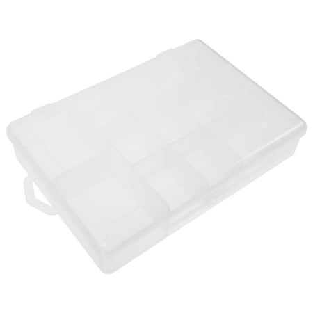 Transparent Plastic Box Portable Lure Organizer Fishing Accessories Boxes Tackle Dog Container White