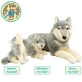 thumbnail image 7 of Whitaker The Wolf - 14 Inch Stuffed Animal Plush Dog - by TigerHart Toys, 7 of 7