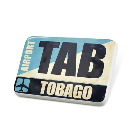 Porcelein Pin Airportcode TAB Tobago Lapel Badge – NEONBLOND