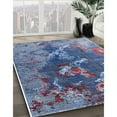 thumbnail image 2 of Ahgly Company Indoor Rectangle Mid-Century Modern Denim Blue Oriental Area Rugs, 5' x 8', 2 of 6