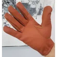 thumbnail image 2 of Premium Unisex Thin Unlined Leather Gloves with Police Style Holes, Soft Sheep Genuine Leather Comfortable Handwear, 2 of 4