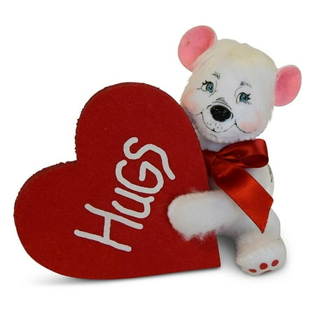 Hugging Bears - Annalee Dolls 6in 2018 Valentine Bear Hugs Plush New with Tags