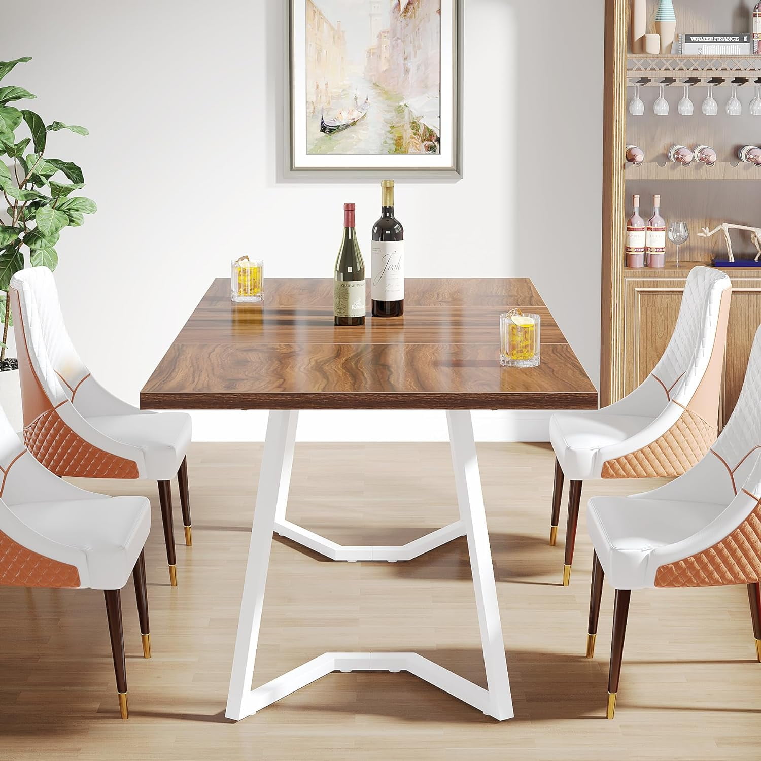 Tribesigns Modern Dining Room Table 55