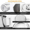 thumbnail image 4 of Bacon Grease Container with Stainless Steel Grease Strainer Perfect As Pan Grease Holder, Cooking Oil Keeper and Storage1.2L Zhivalor Utensilios de Cocina, 4 of 9