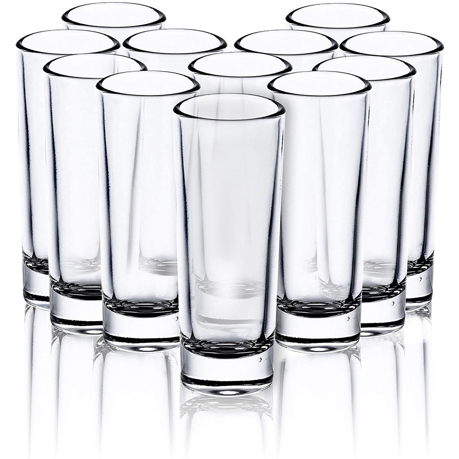 18 pcs Shot Glasses 1.5 oz Glass Barware Shots Drink Vodka Gin Tequilla Rum Bar 